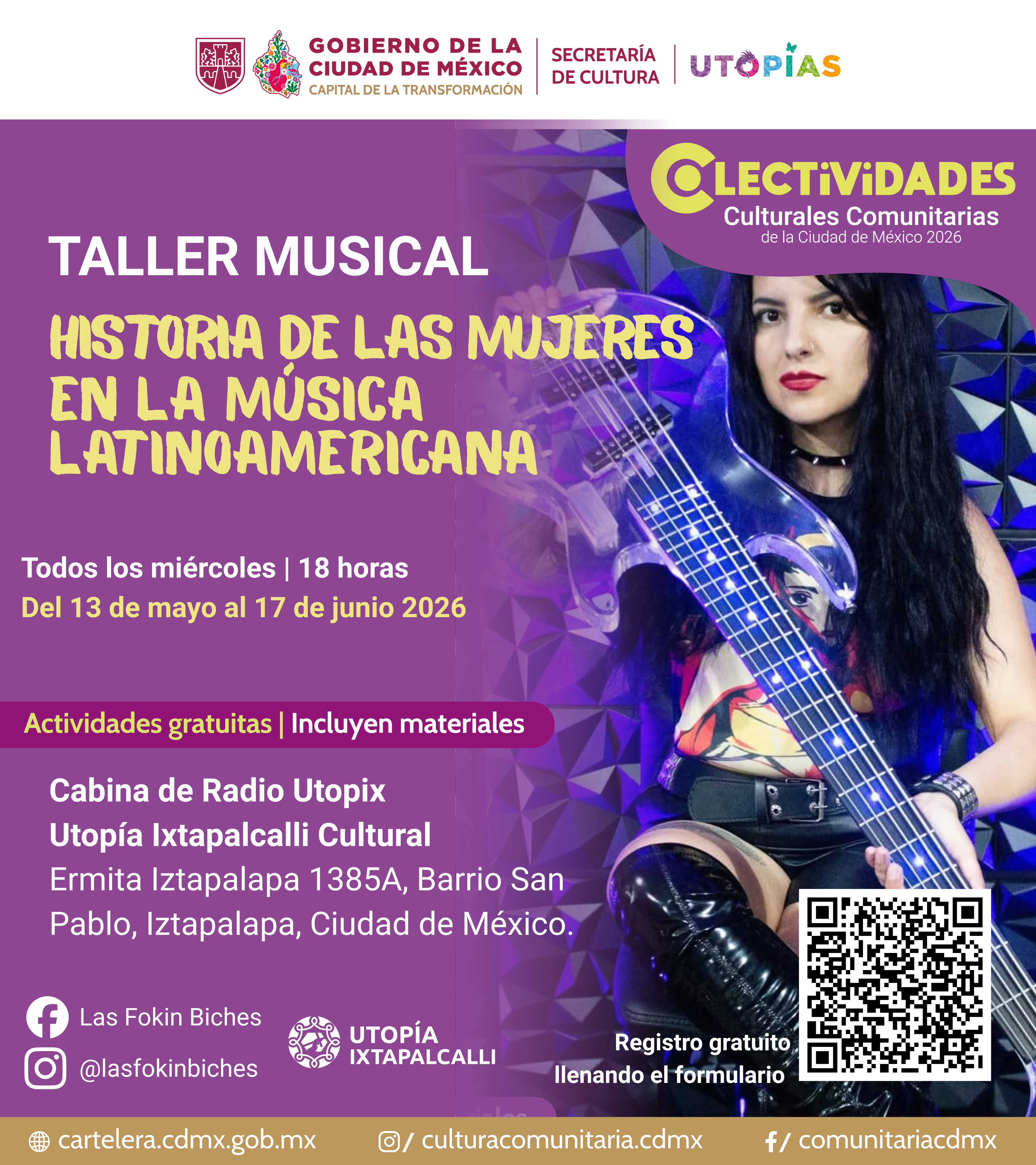 Taller Historia de las mujeres en la música latinoamericana
